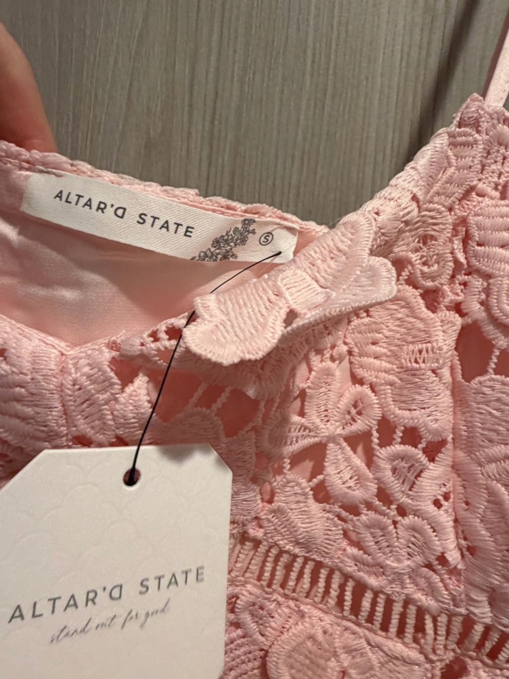 New with Tag! Altar’d State Silvyn Lace Mini Dress - Picture 10 of 10